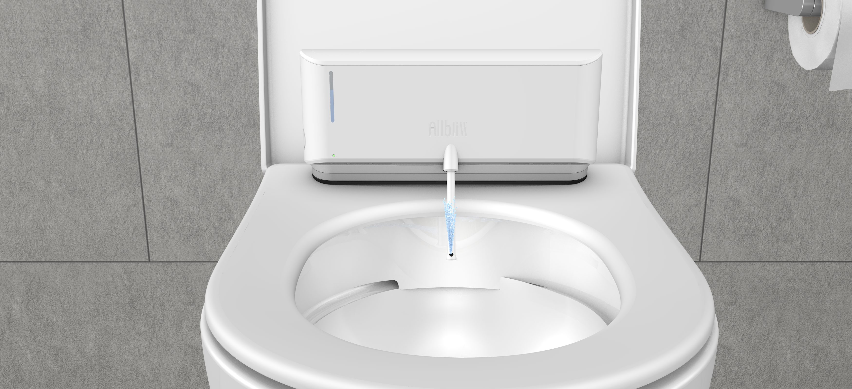 Load video: Shows how to attach AllBliss to the toilet seat.